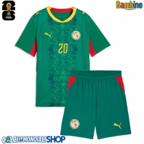 Maglie da calcio Senegal Habib Diallo #20 Seconda Maglia Bambino Mondiali 2026  Manica Corta (+ Pantaloni corti)